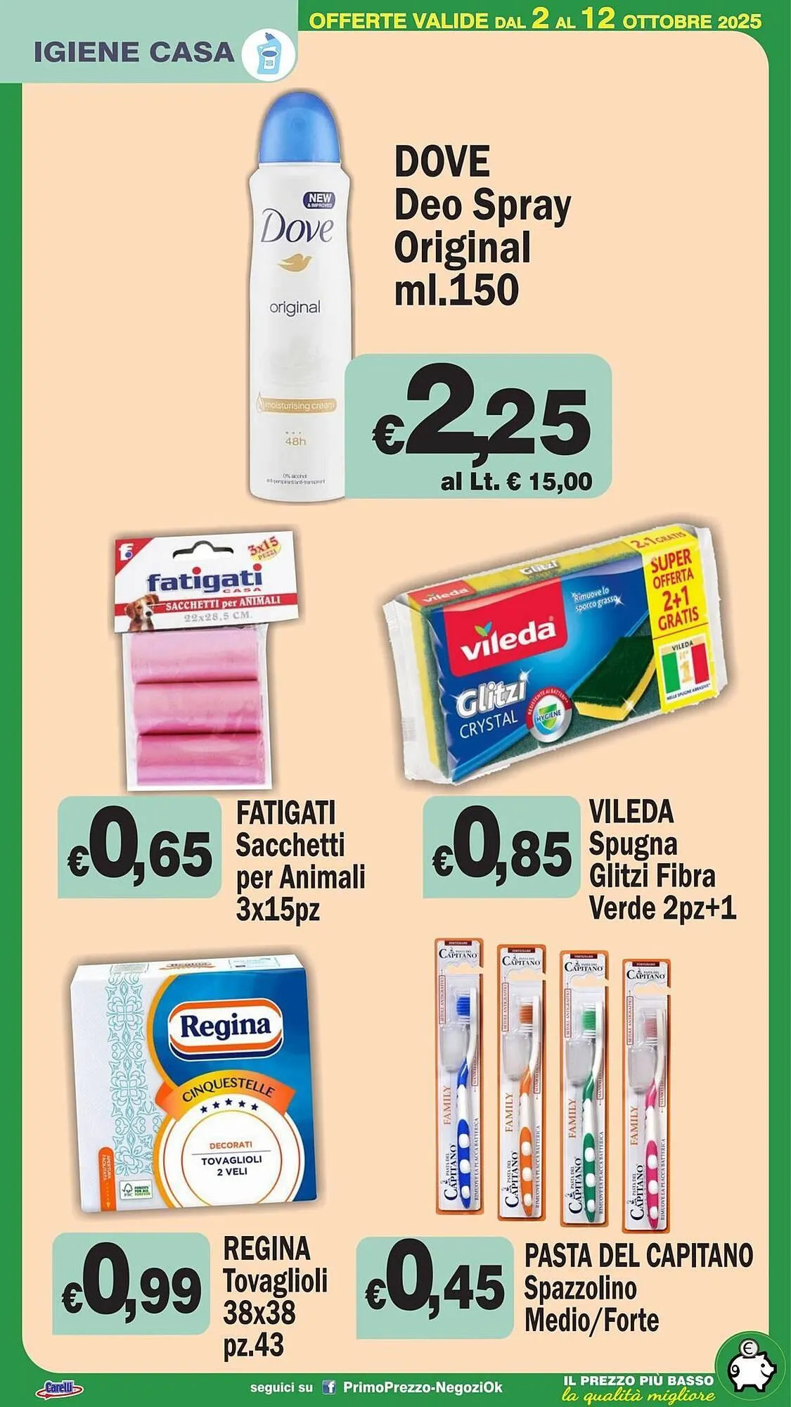 Volantino Primo Prezzo da 2 ottobre a 12 ottobre di 2025 - Pagina del volantino 19