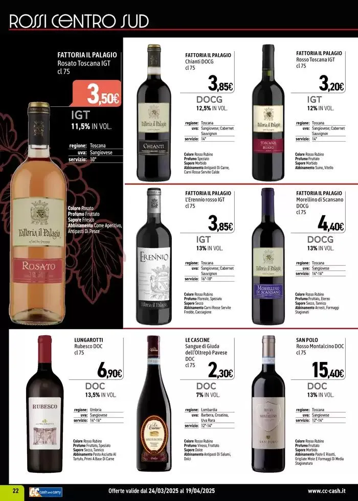 Carta Vini Primavera-Estate 2025 da 24 marzo a 19 aprile di 2025 - Pagina del volantino 22