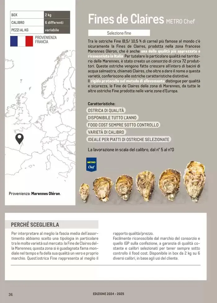 Catalogo Frutti di mare da 2 gennaio a 31 luglio di 2025 - Pagina del volantino 36