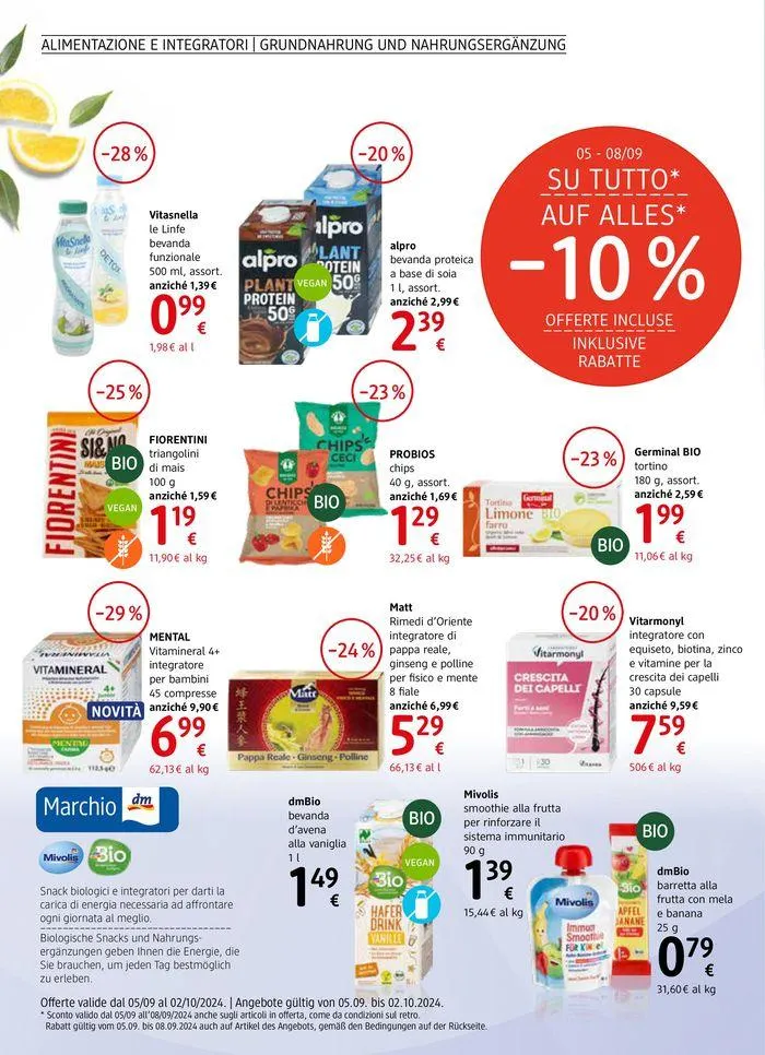 Journal da 12 settembre a 2 ottobre di 2024 - Pagina del volantino 10