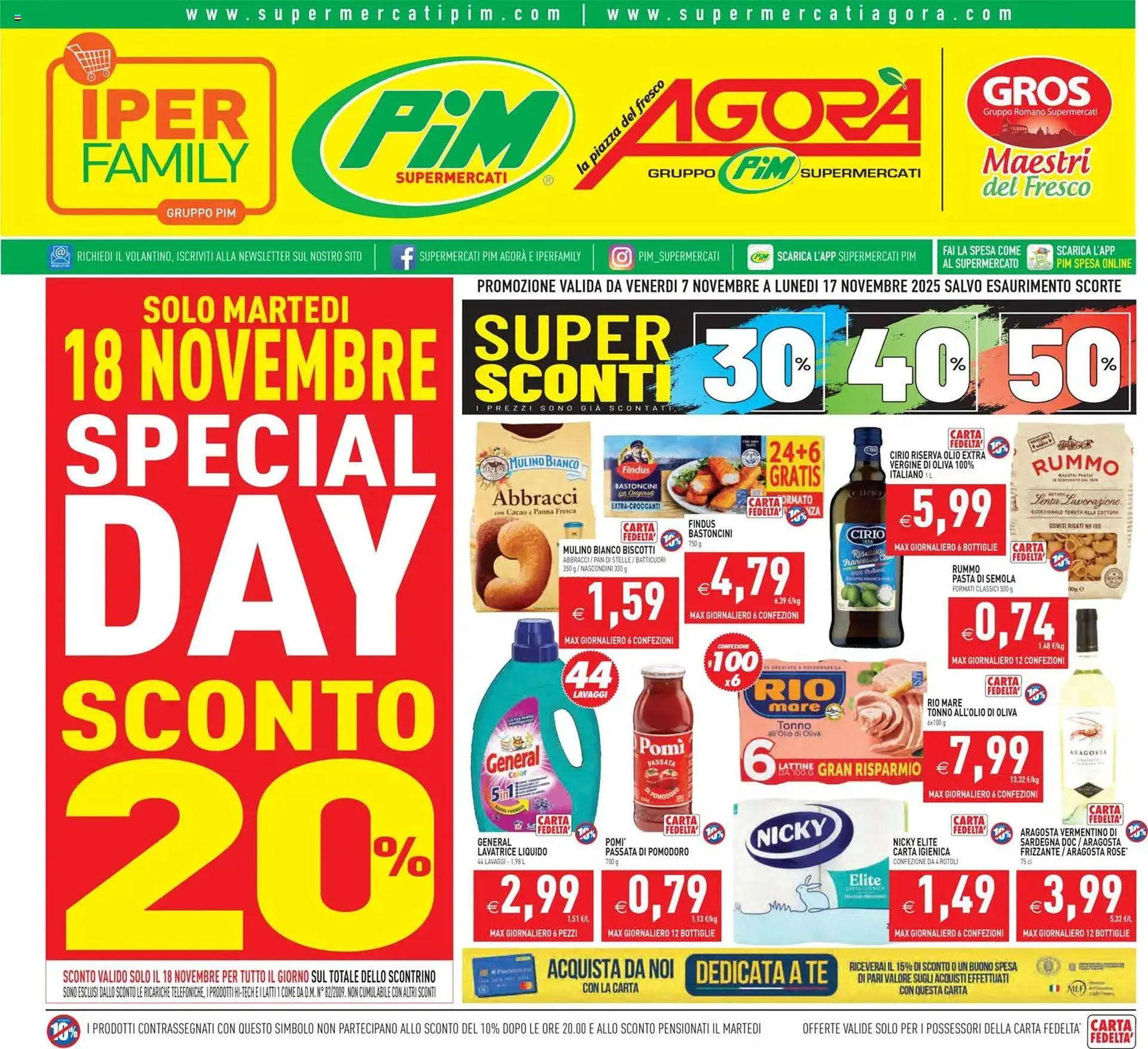 Volantino Pim Supermercati da 7 novembre a 18 novembre di 2025 - Pagina del volantino 1