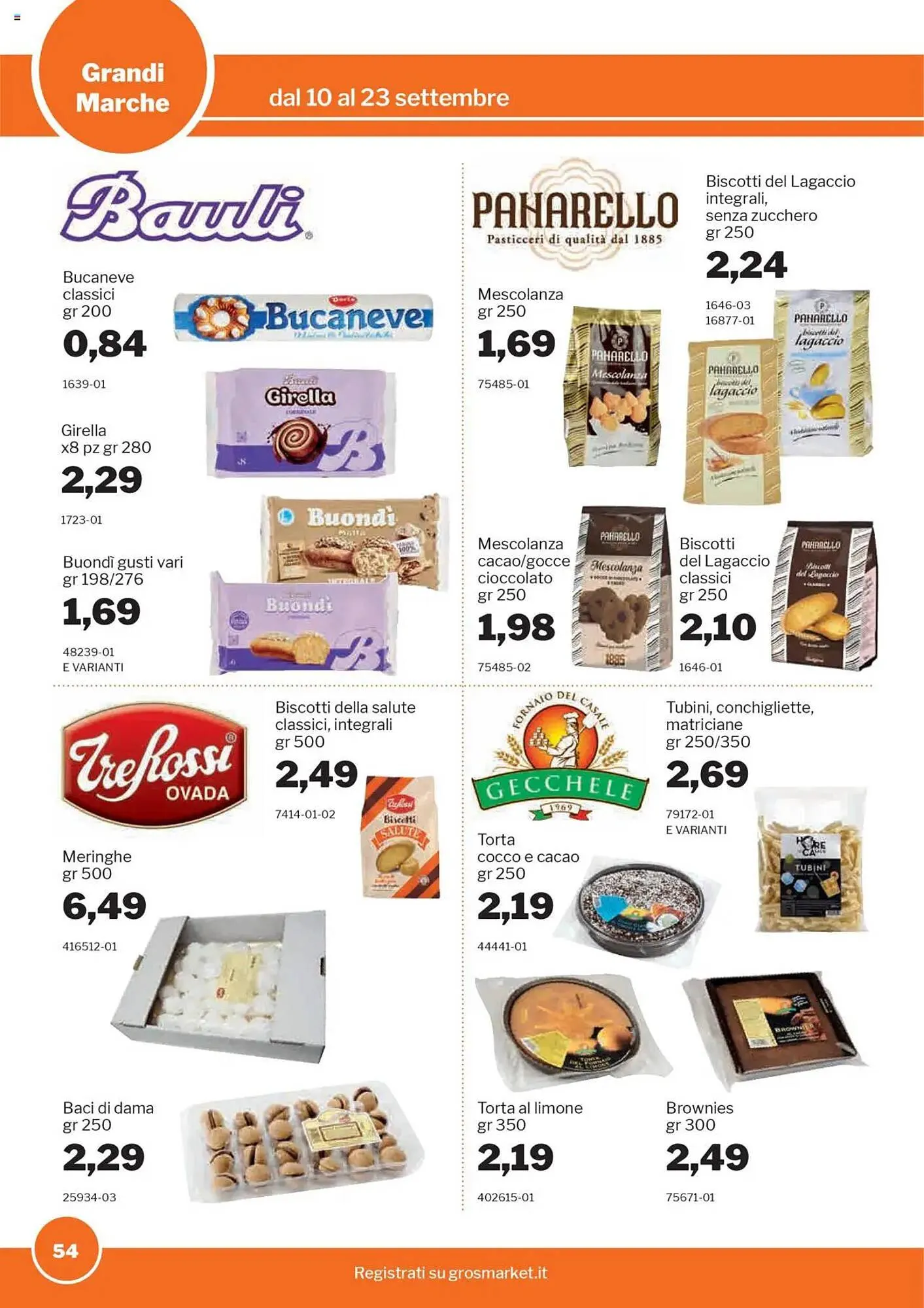 Volantino GrosMarket da 10 settembre a 23 settembre di 2025 - Pagina del volantino 54