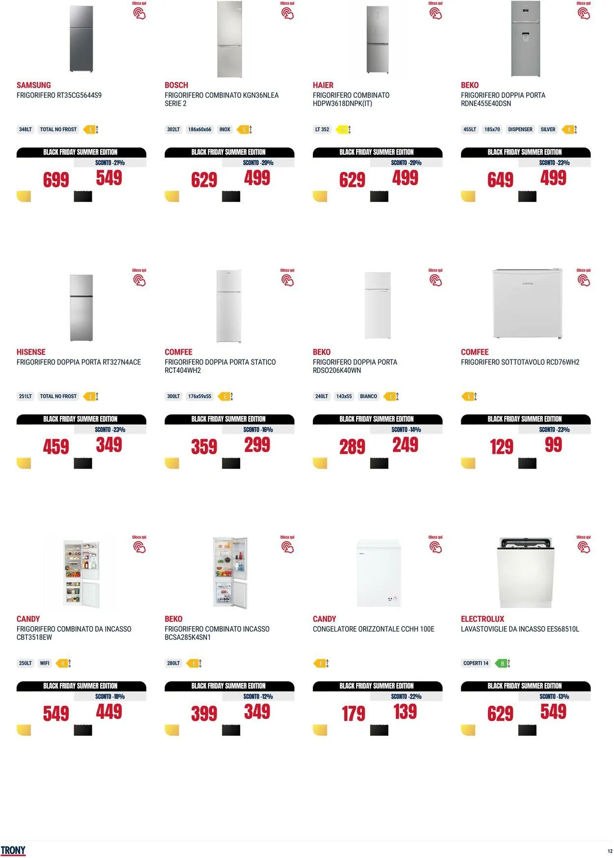 Trony - Napoli Volantino attuale da 31 luglio a 20 agosto di 2025 - Pagina del volantino 12