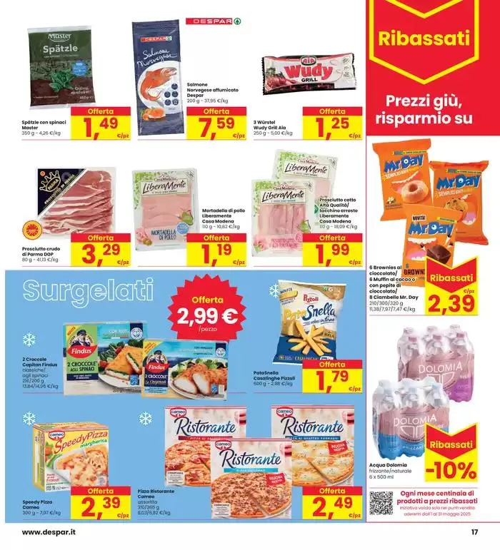 Corrono gli sconti fino al 50% da 8 maggio a 21 maggio di 2025 - Pagina del volantino 17
