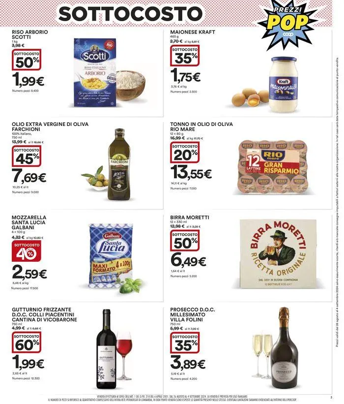 Sottocosto da 26 agosto a 4 settembre di 2024 - Pagina del volantino 3