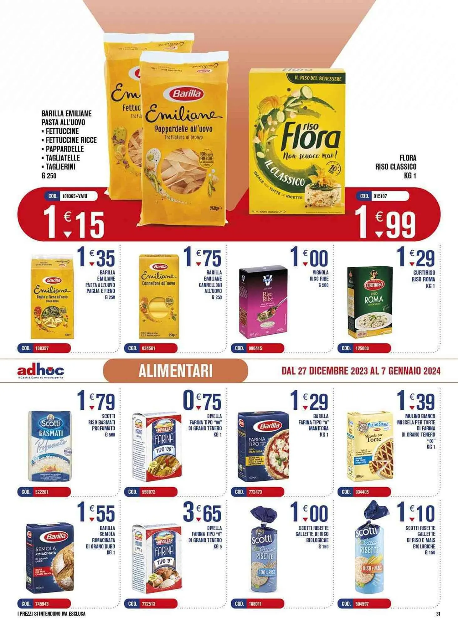 Volantino Adhoc da 27 dicembre a 7 gennaio di 2024 - Pagina del volantino 31