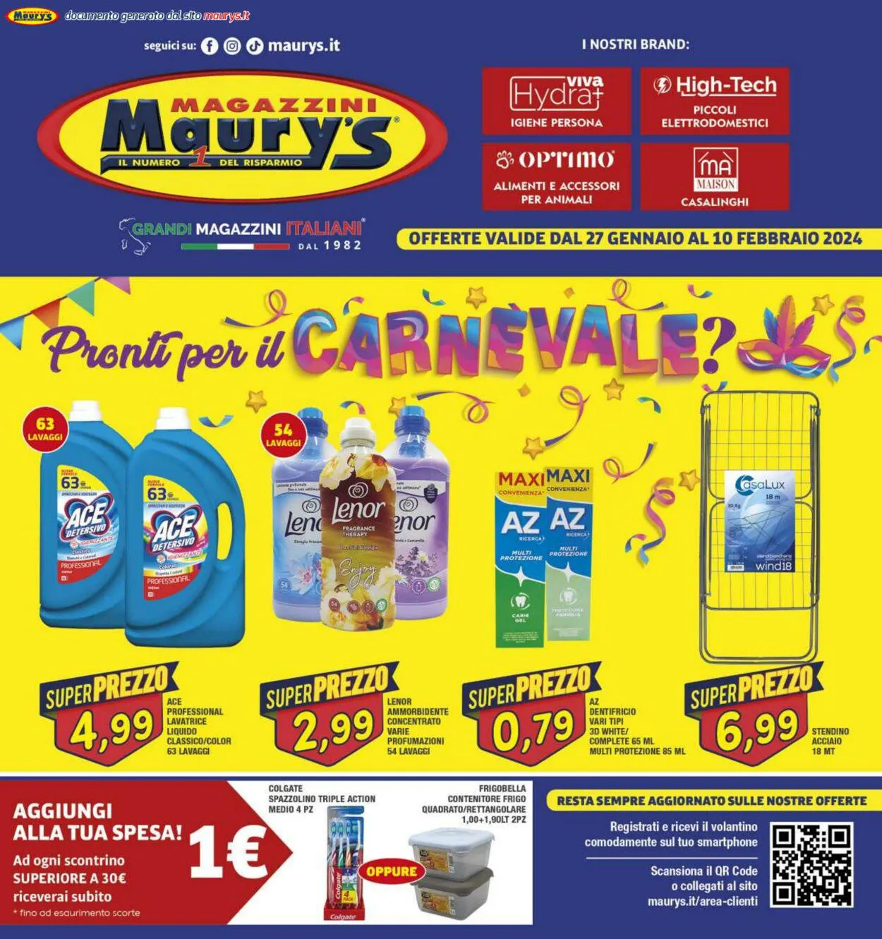 Maury's Volantino attuale da 27 gennaio a 10 febbraio di 2024 - Pagina del volantino 1