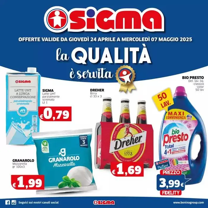 La qualita e servita da 24 aprile a 7 maggio di 2025 - Pagina del volantino 1