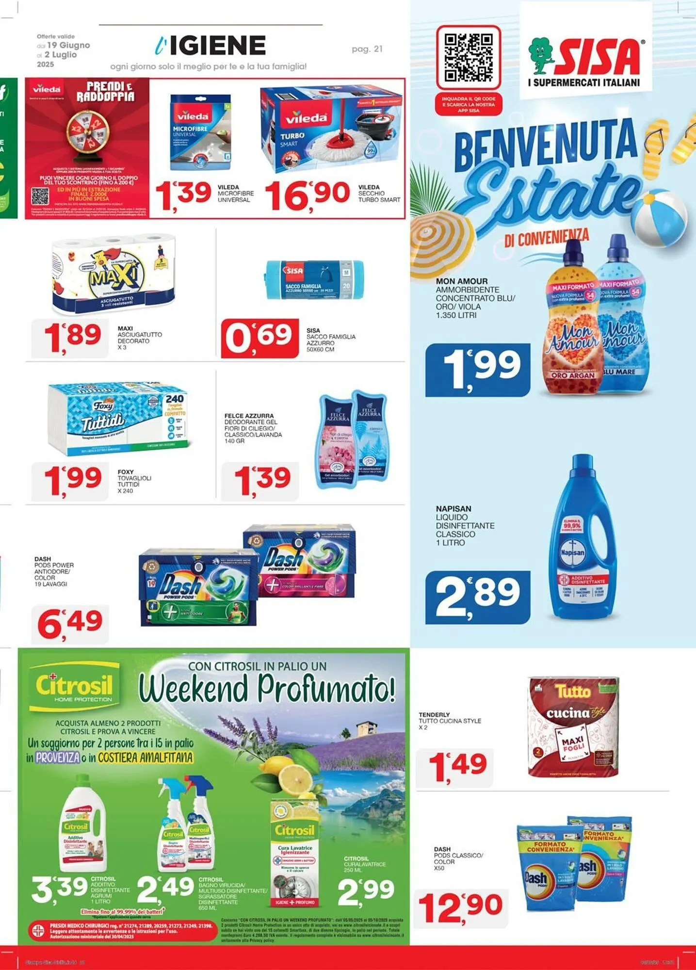 Volantino Sisa da 19 giugno a 2 luglio di 2025 - Pagina del volantino 21