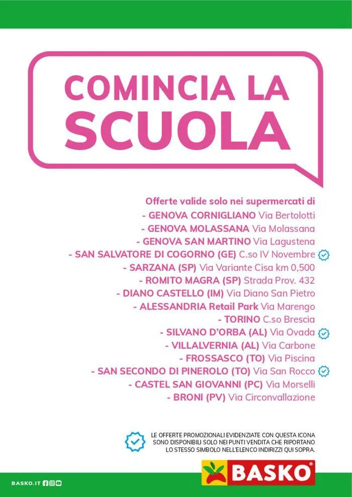 Comincia la scuola da 3 settembre a 14 settembre di 2024 - Pagina del volantino 2