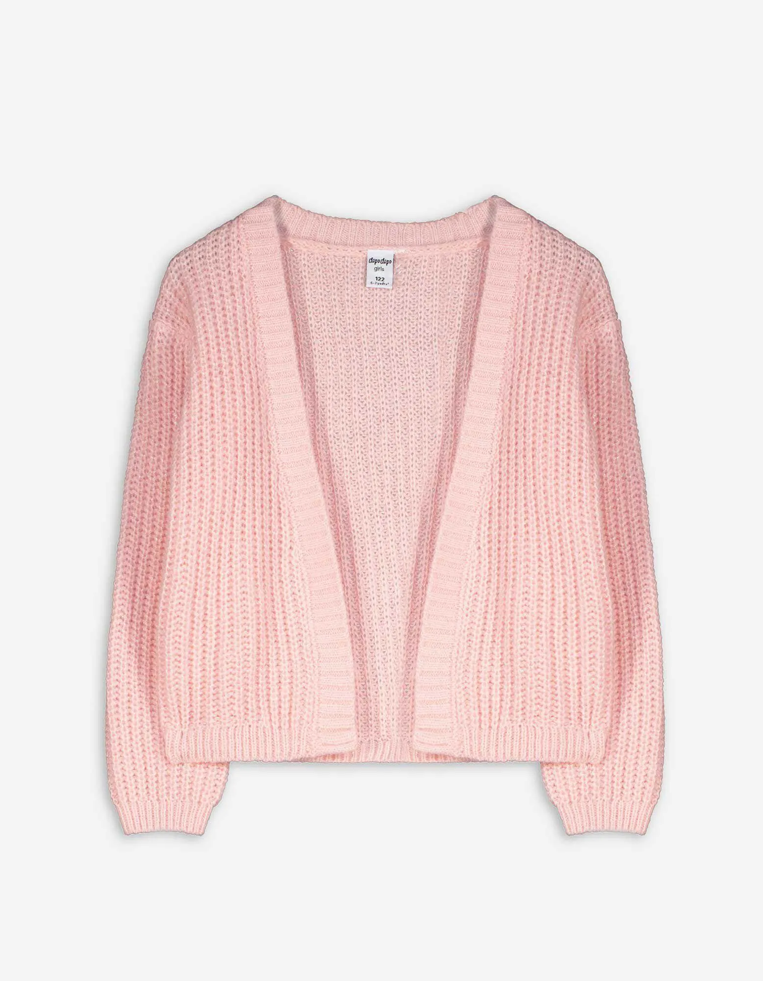 Cardigan - Lurex - rosa