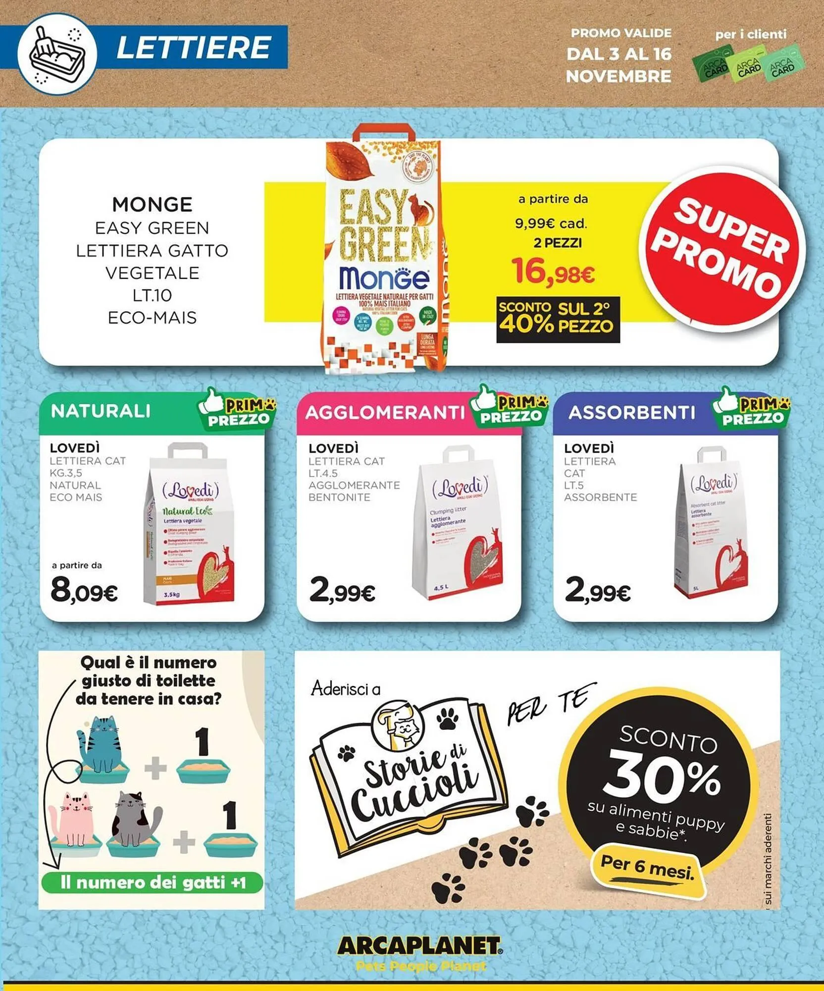 Volantino Arcaplanet da 10 novembre a 16 novembre di 2025 - Pagina del volantino 16
