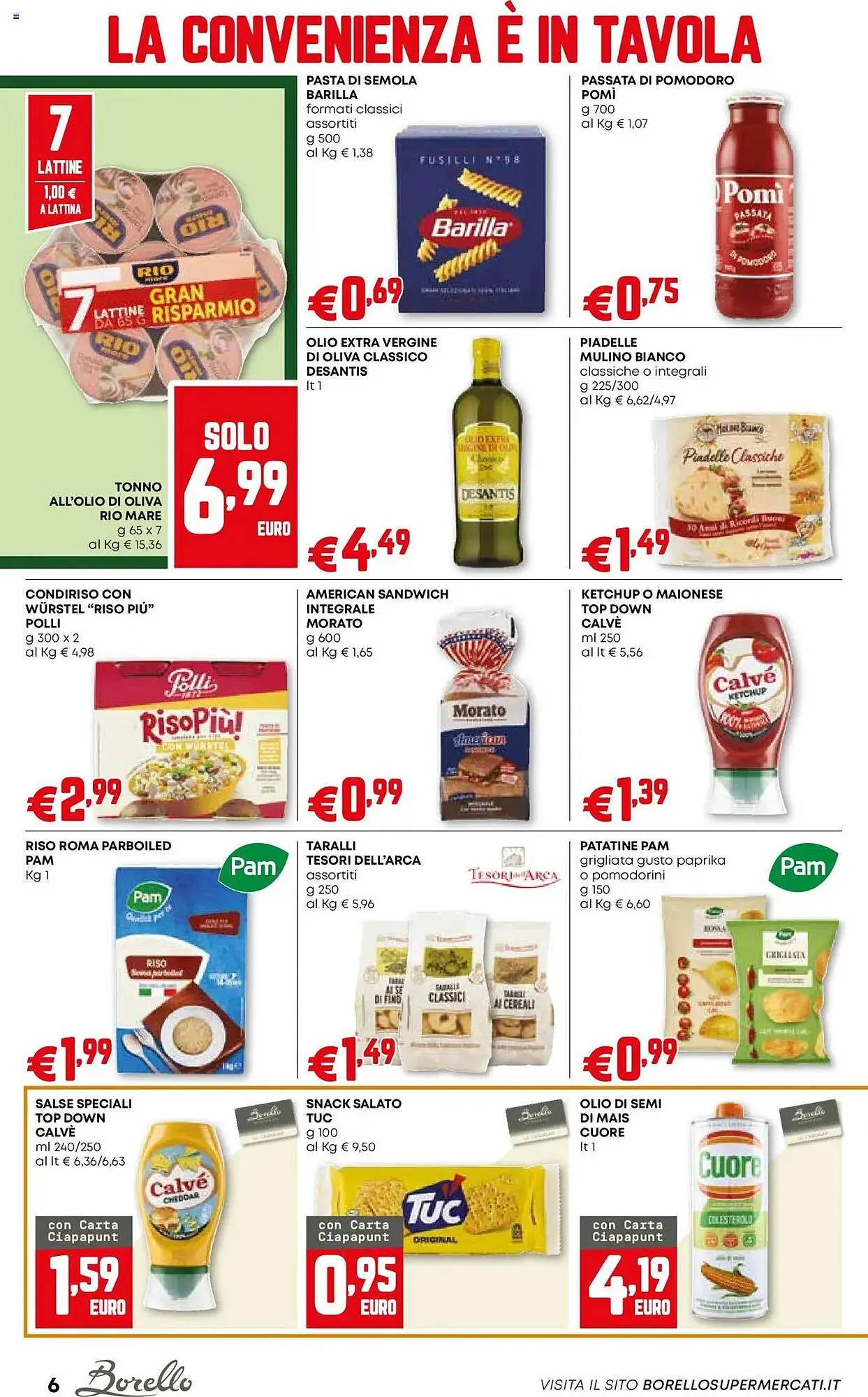 Volantino Borello Supermercati da 24 luglio a 6 agosto di 2025 - Pagina del volantino 6