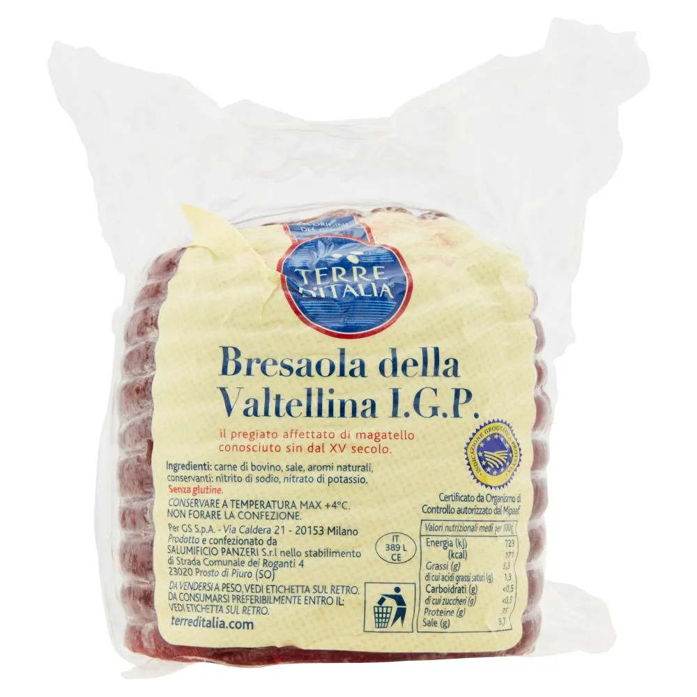 Terre d'Italia Bresaola della Valtellina I.G.P. 500 g