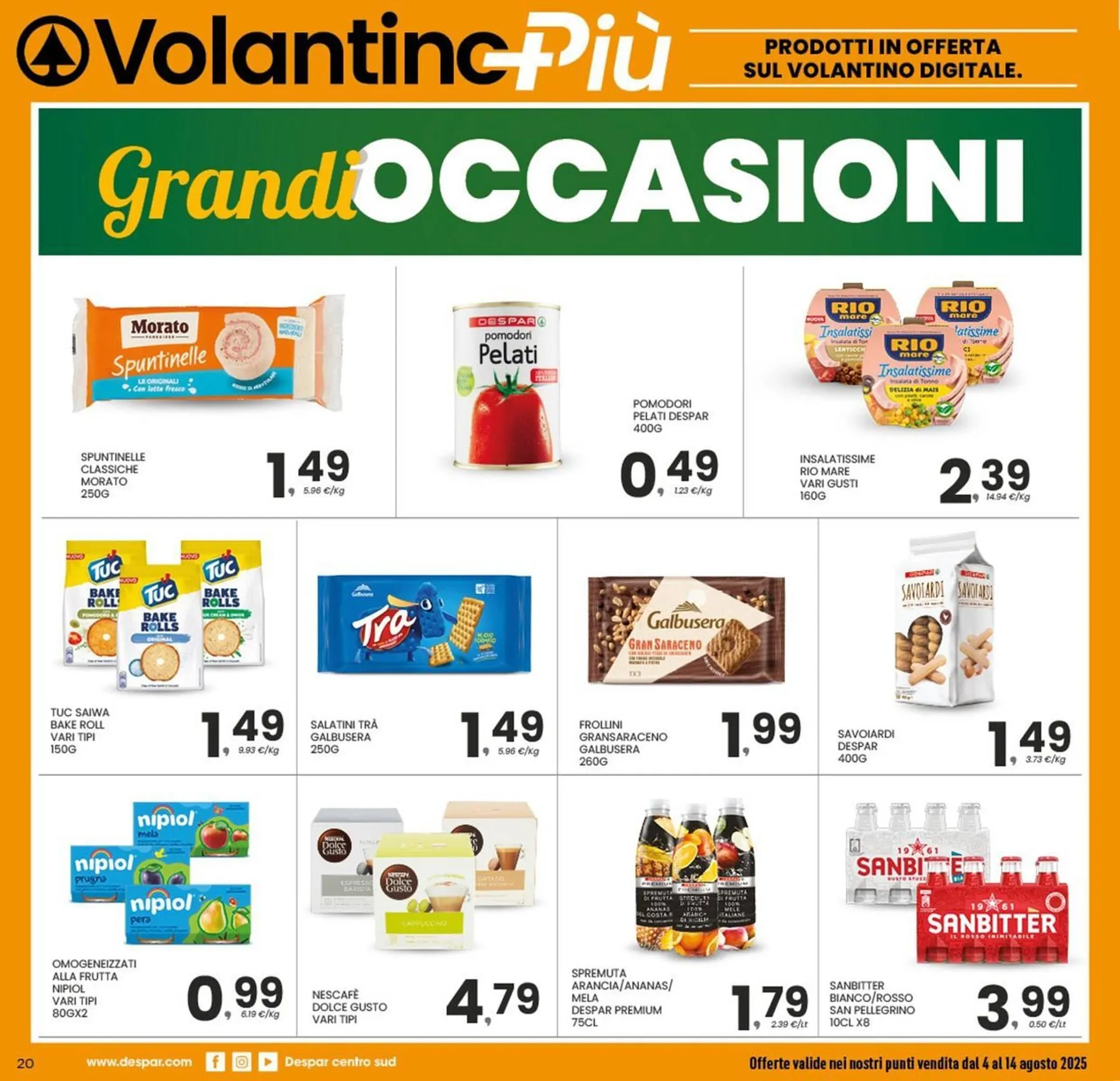 Volantino Despar da 4 agosto a 14 agosto di 2025 - Pagina del volantino 19