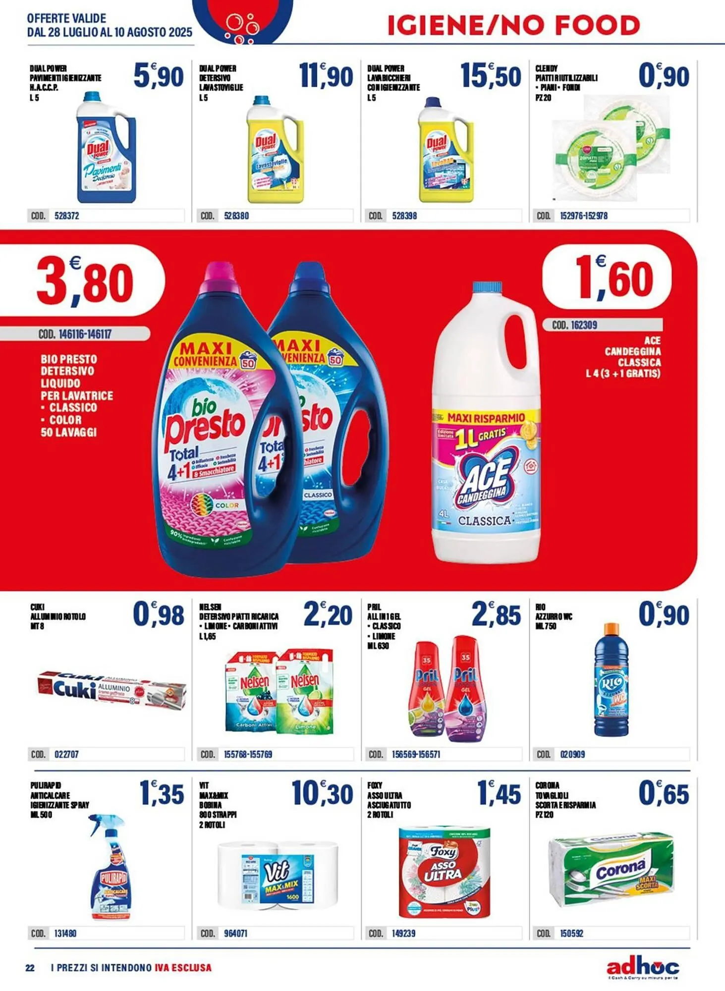 Volantino Adhoc da 28 luglio a 10 agosto di 2025 - Pagina del volantino 22
