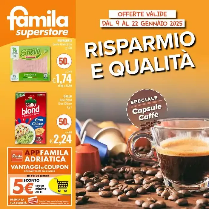 Risparmio e qualita da 9 gennaio a 22 gennaio di 2025 - Pagina del volantino 1