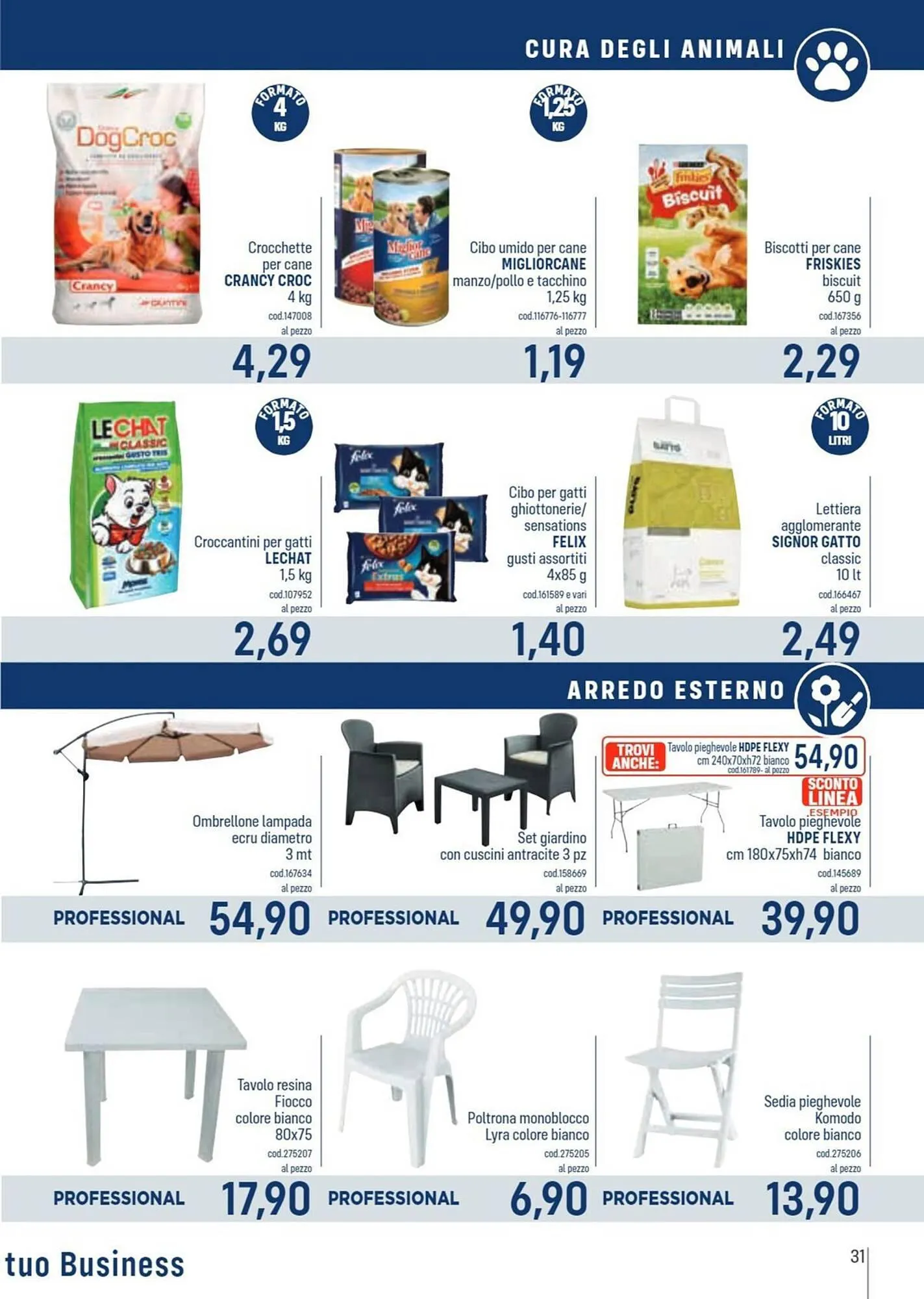 Volantino Talento Professional Store da 11 marzo a 24 marzo di 2024 - Pagina del volantino 31