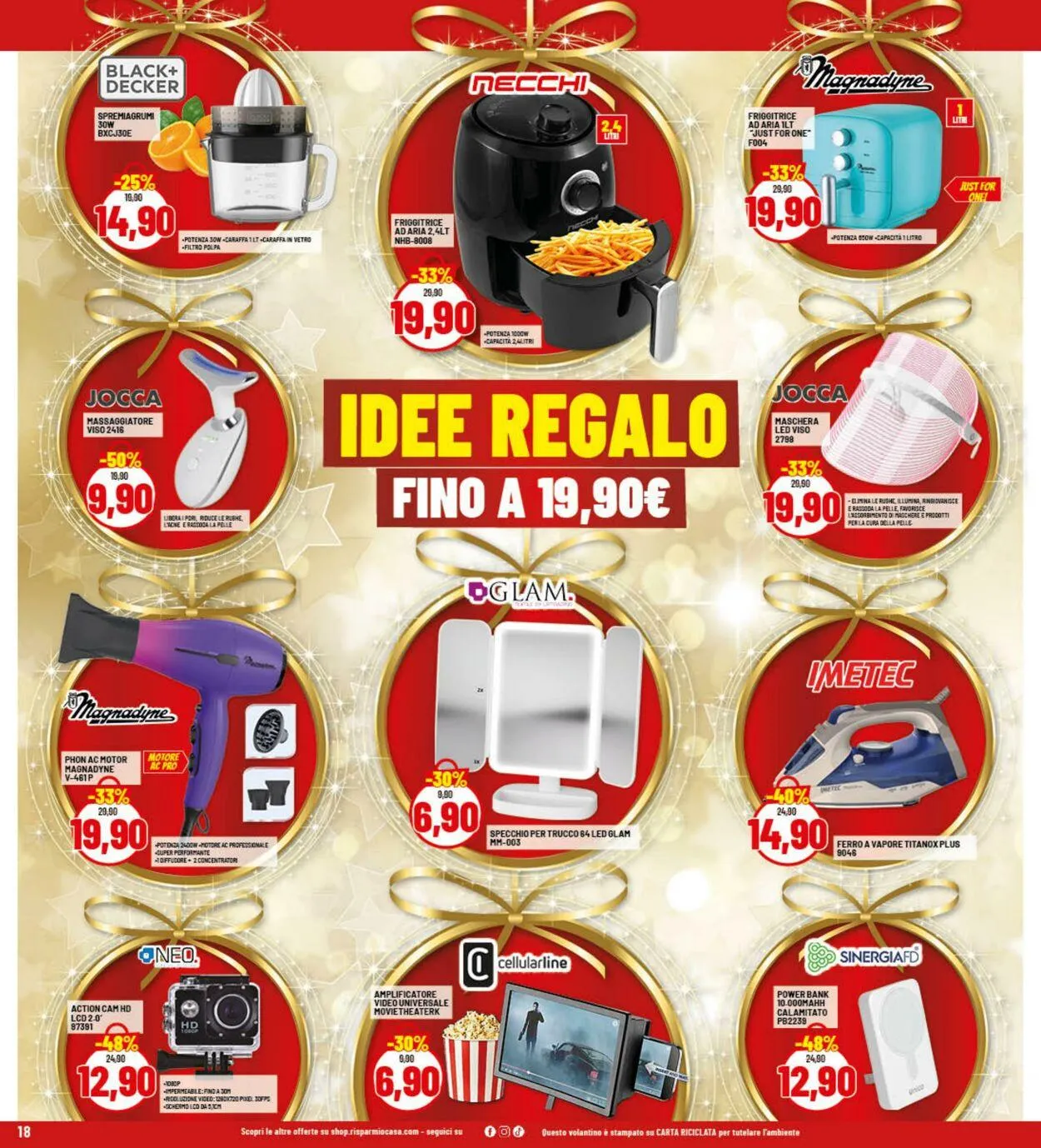 Risparmio Casa Volantino attuale da 22 dicembre a 4 gennaio di 2026 - Pagina del volantino 18