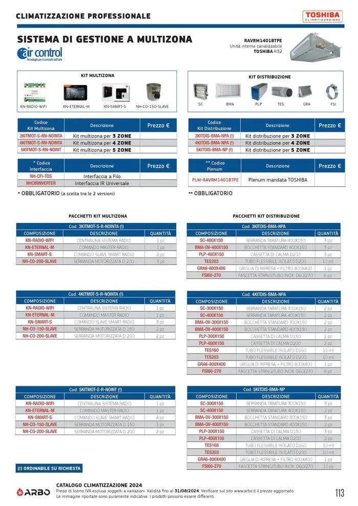 Catalogo climatizzazione 2024 da 17 maggio a 31 dicembre di 2024 - Pagina del volantino 113