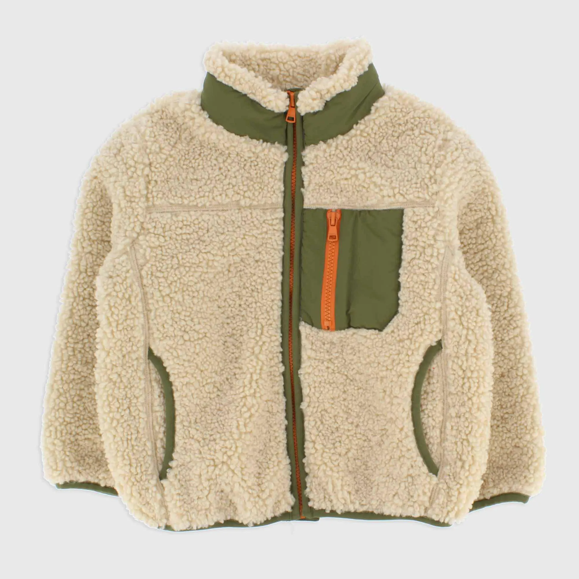 Felpa aperta da bambino, beige