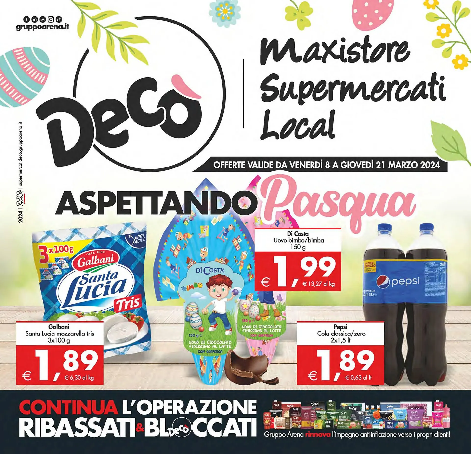 Volantino Deco Supermercati da 8 marzo a 21 marzo di 2024 - Pagina del volantino 1