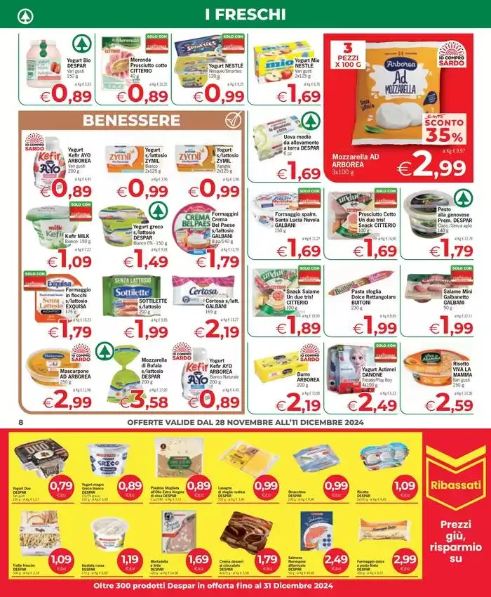 Sottocosto da 28 novembre a 9 dicembre di 2024 - Pagina del volantino 8