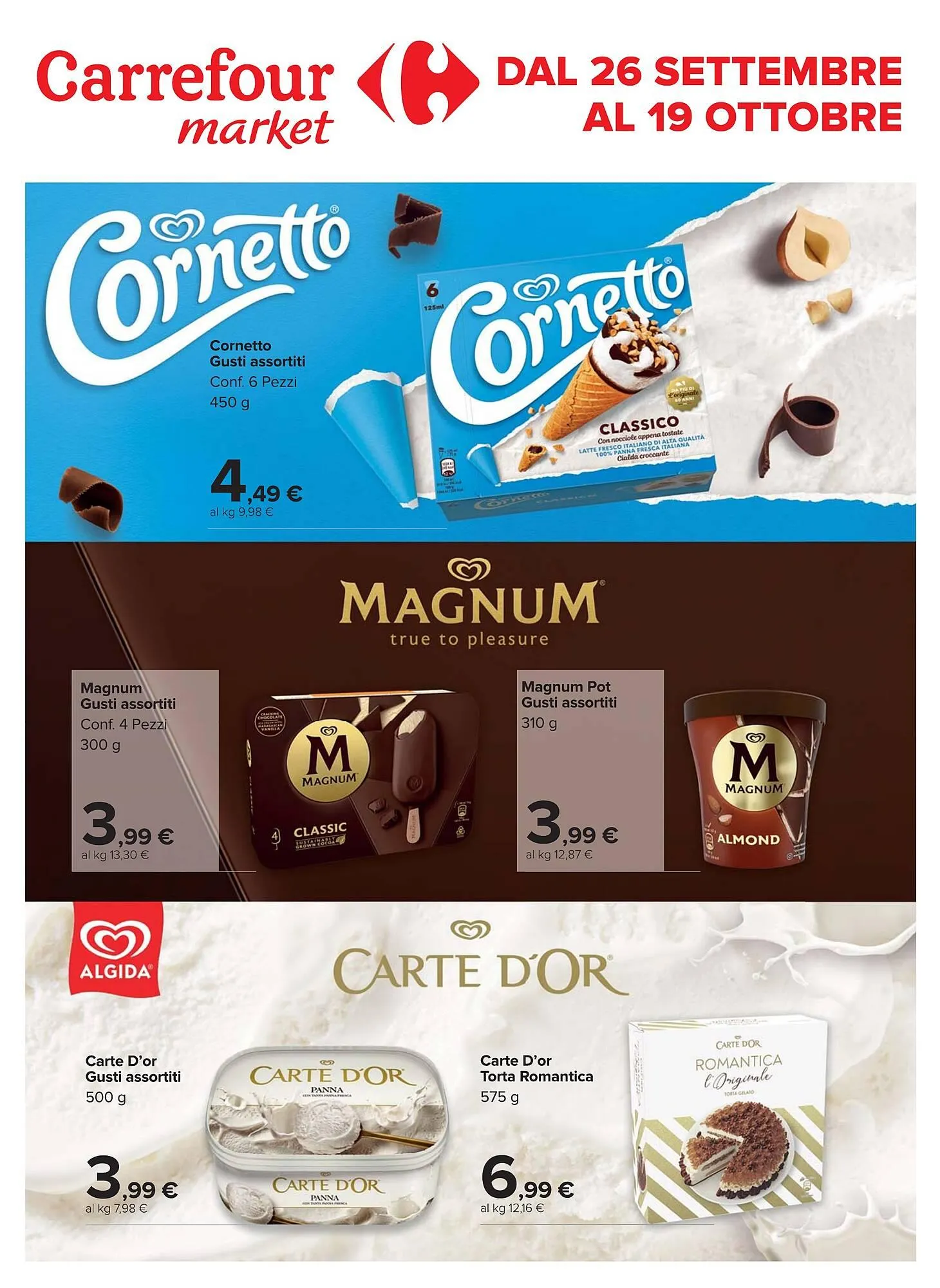 Volantino Carrefour Market da 26 settembre a 19 ottobre di 2025 - Pagina del volantino 1