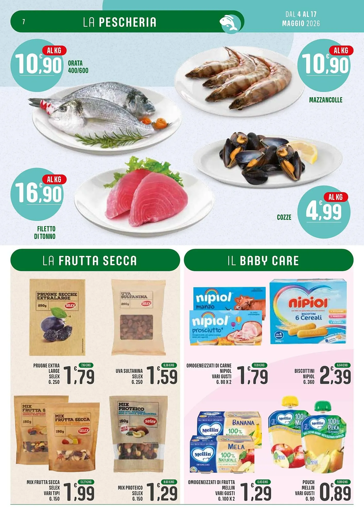Volantino La Mimosa Supermercati da 4 maggio a 17 maggio di 2026 - Pagina del volantino 7