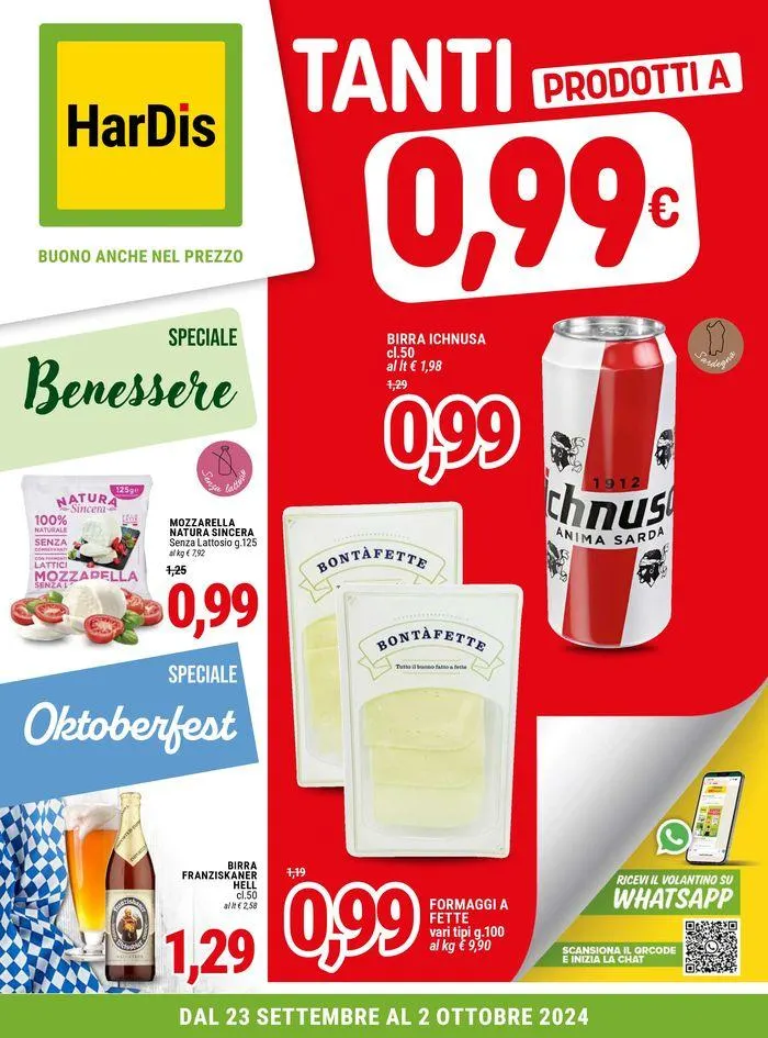 Tanti prodotti a 0.99€‎  da 23 settembre a 2 ottobre di 2024 - Pagina del volantino 1