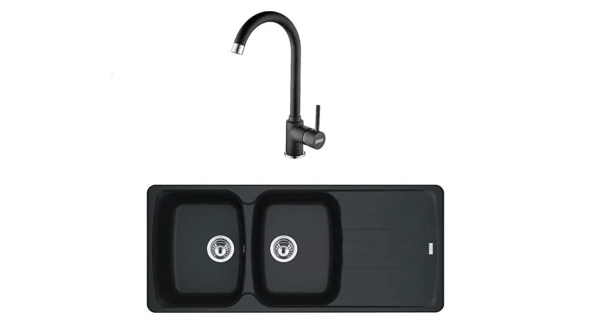 Franke Duo lavello in fragranite + miscelatore