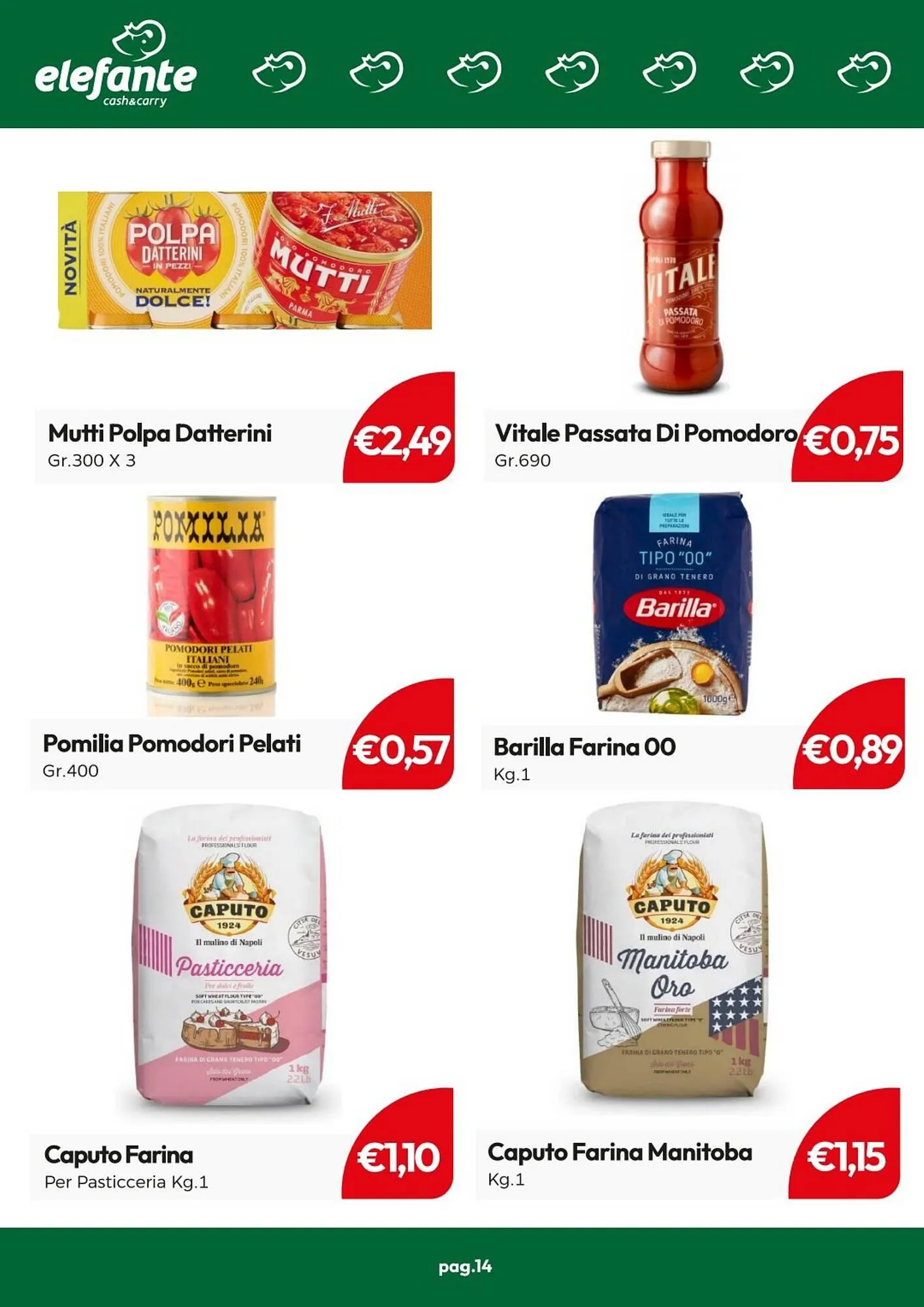 Volantino Elefante Cash & Carry da 14 maggio a 24 maggio di 2026 - Pagina del volantino 14