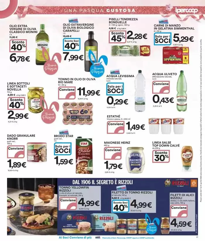 40 prodotti al 40% di sconto da 7 aprile a 21 aprile di 2025 - Pagina del volantino 21