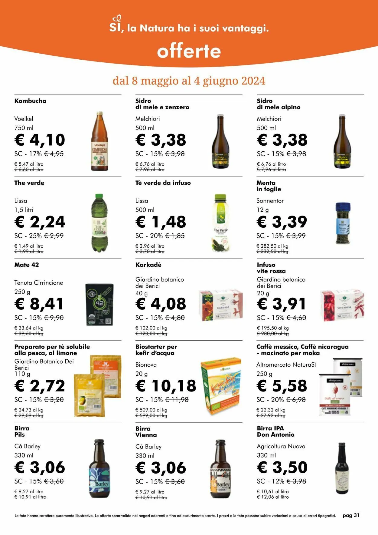 Natura Sì Volantino attuale da 7 maggio a 21 maggio di 2024 - Pagina del volantino 31