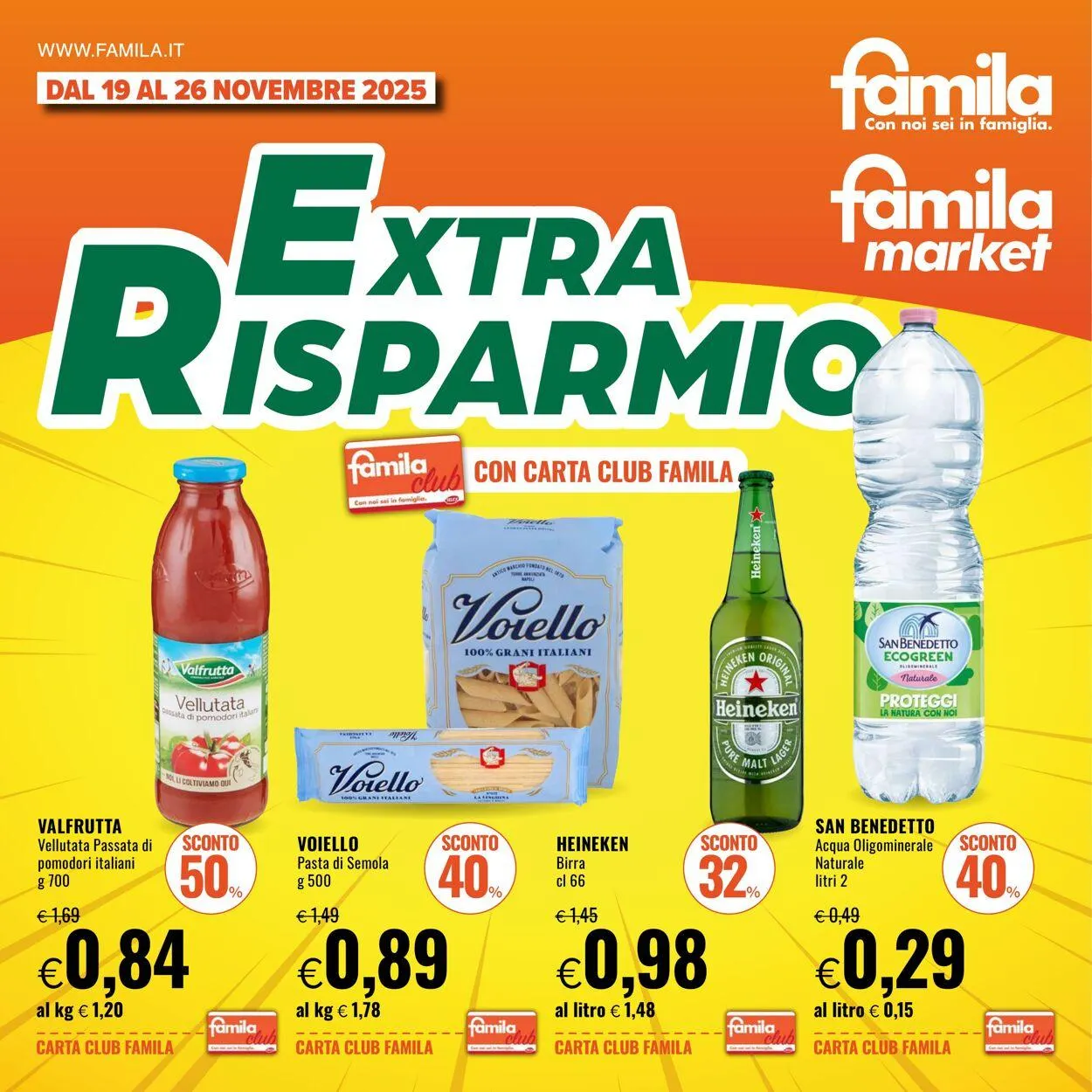 Famila Volantino attuale da 19 novembre a 26 novembre di 2025 - Pagina del volantino 1