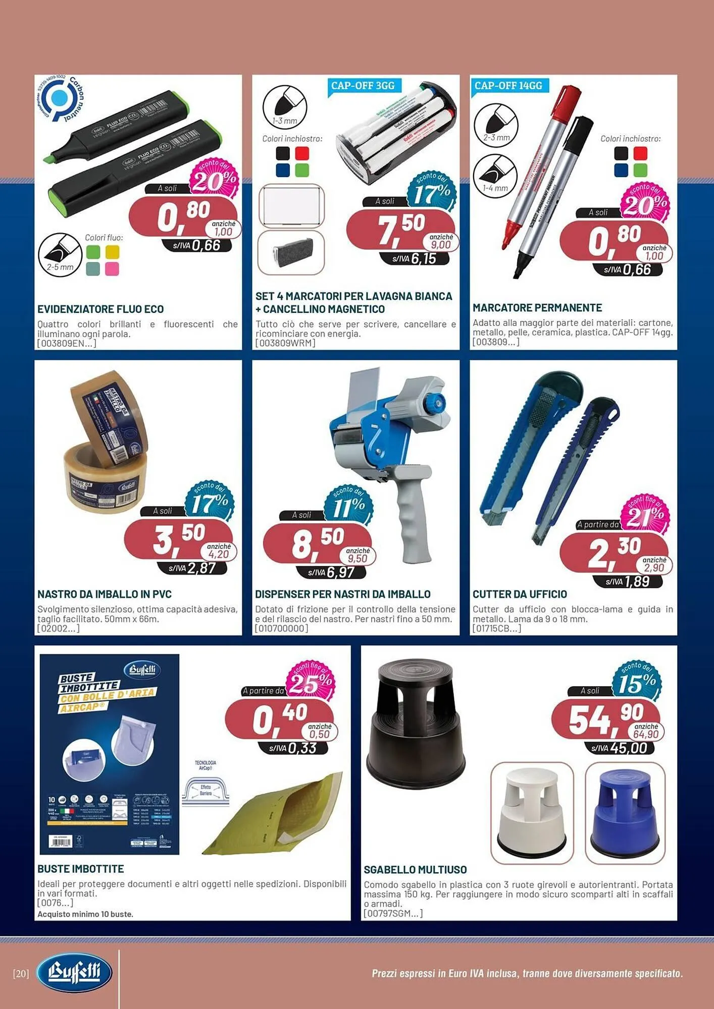 Volantino Buffetti da 7 gennaio a 28 febbraio di 2026 - Pagina del volantino 20