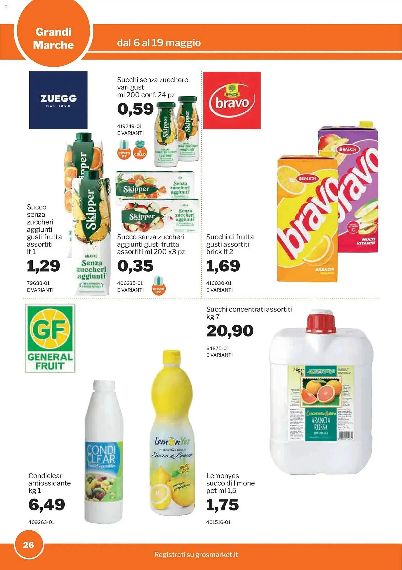 Volantino GrosMarket da 6 maggio a 19 maggio di 2026 - Pagina del volantino 26