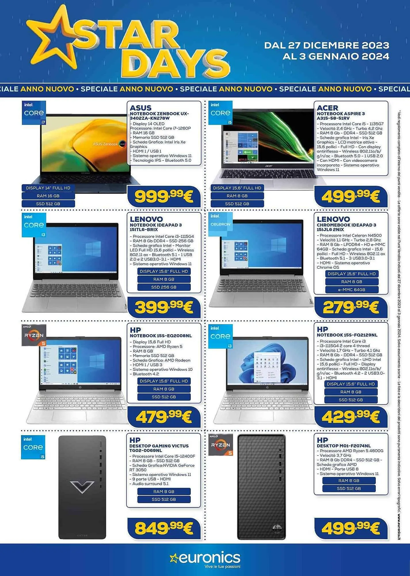 Volantino Euronics da 27 dicembre a 3 gennaio di 2024 - Pagina del volantino 9