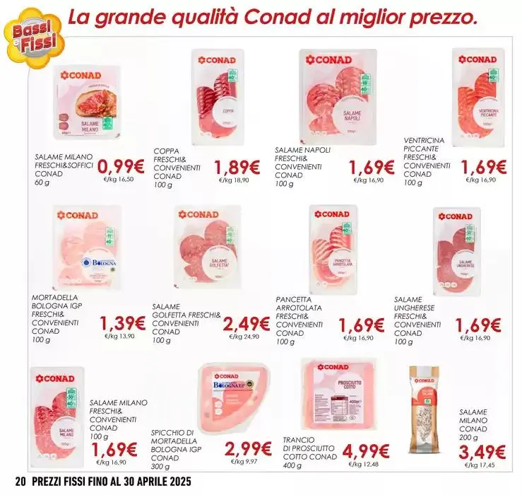 BASSI & FISSI da 2 gennaio a 30 aprile di 2025 - Pagina del volantino 20