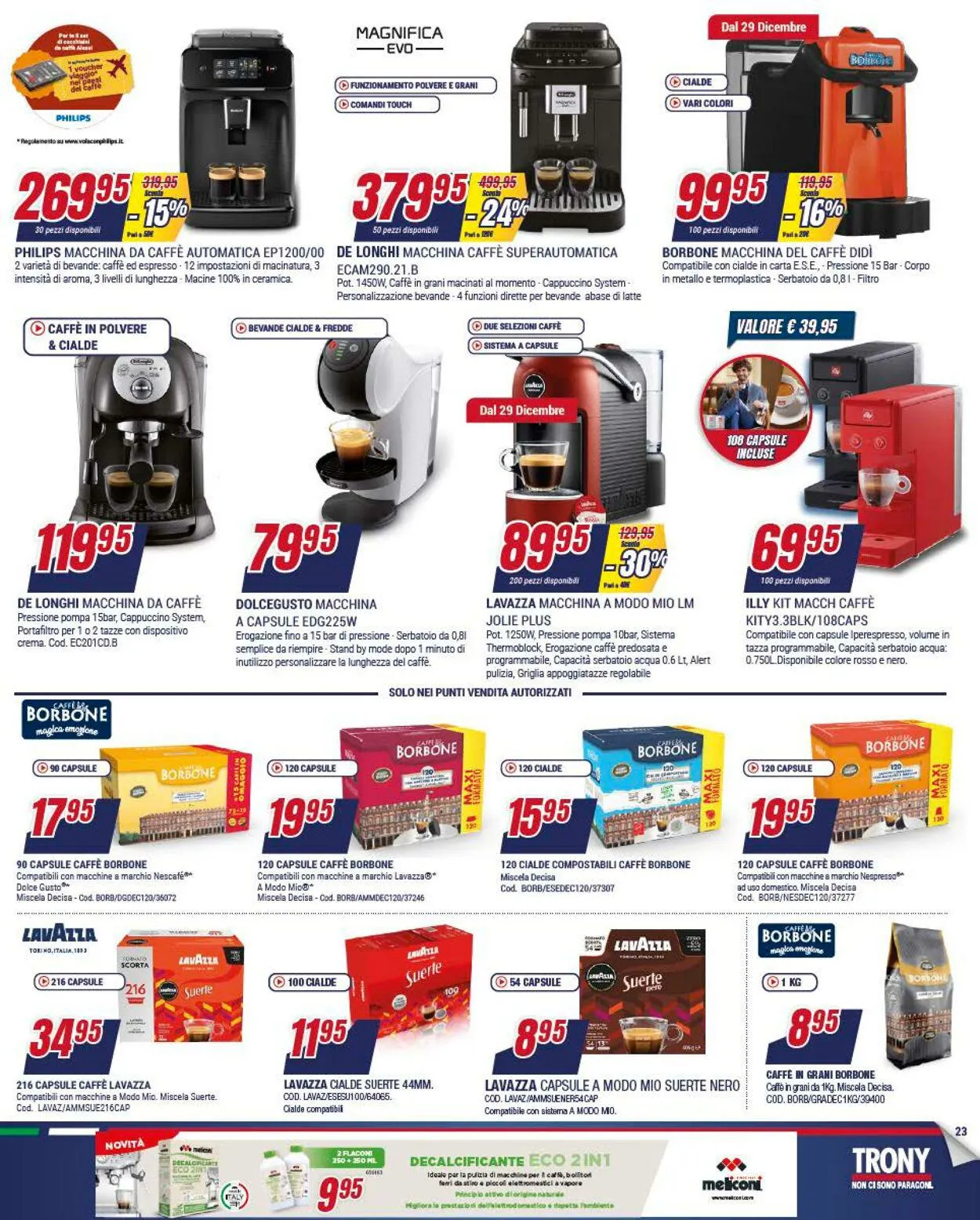 Trony - Palermo Volantino attuale da 27 dicembre a 17 gennaio di 2024 - Pagina del volantino 23