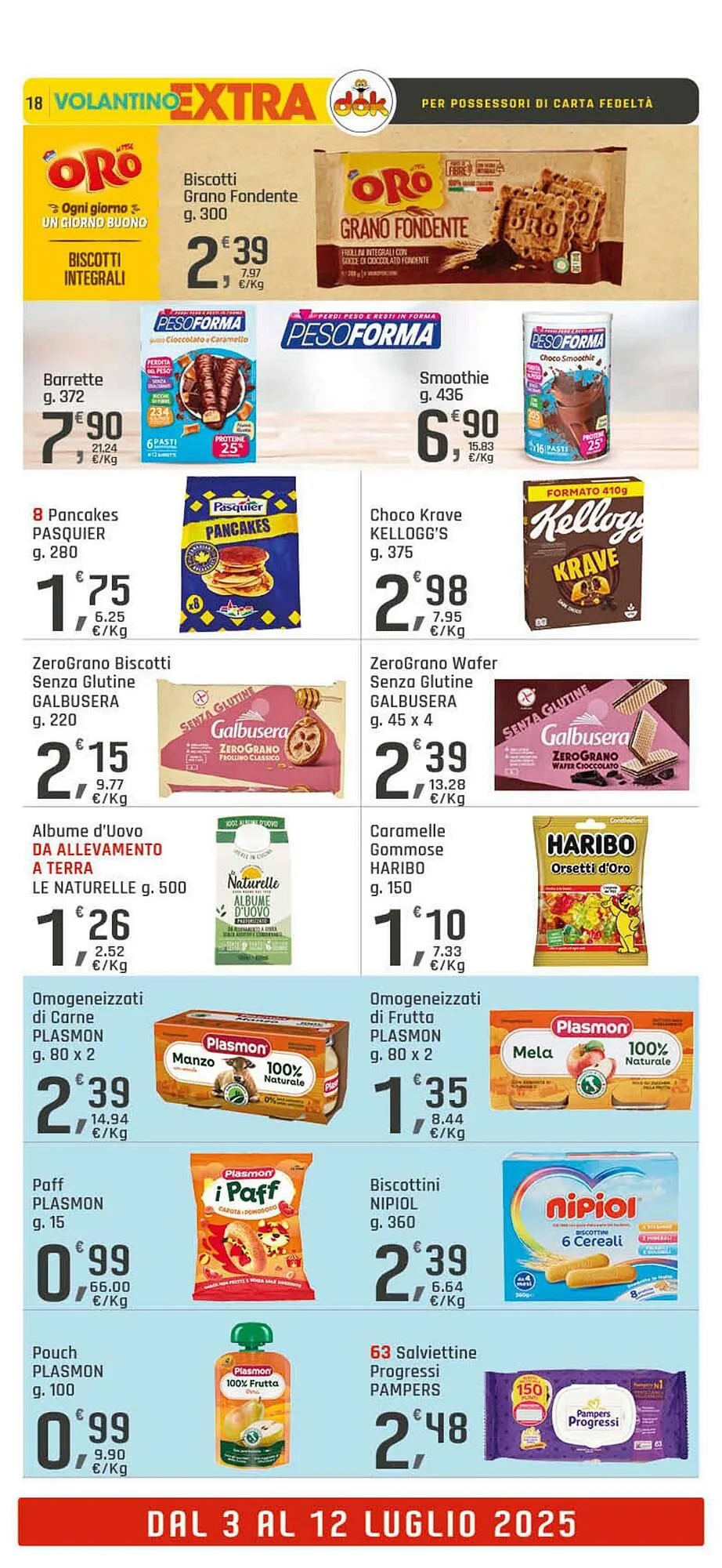 Volantino Supermercati Dok da 3 luglio a 12 luglio di 2025 - Pagina del volantino 18