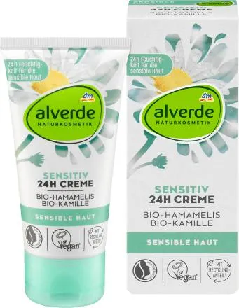 Sensitive Crema 24h all'amamelide bio e alla camomilla bio, 50 ml