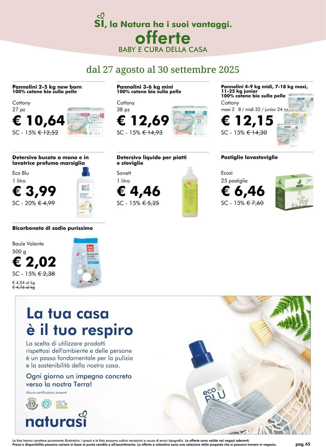 Natura Sì Volantino attuale da 28 agosto a 11 settembre di 2025 - Pagina del volantino 45