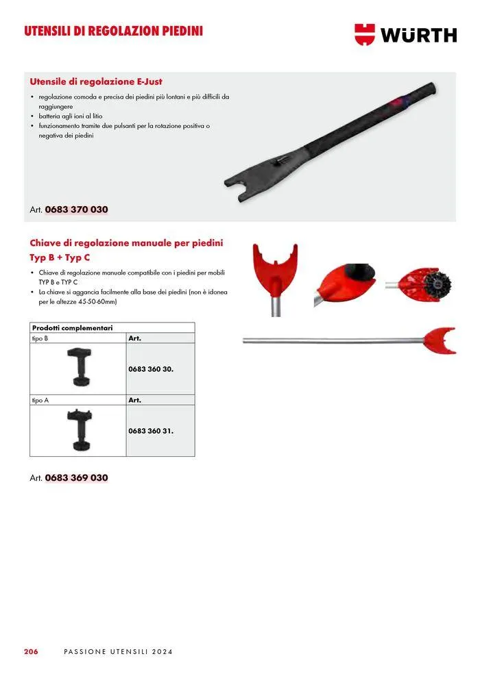 Passione utensili da 1 luglio a 31 dicembre di 2024 - Pagina del volantino 206