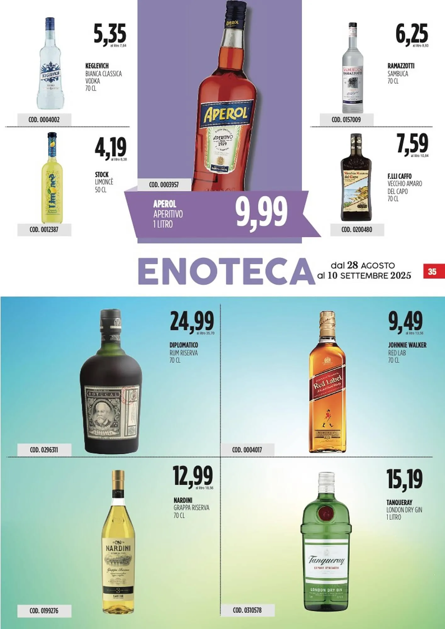 Volantino Carico Cash & Carry da 28 agosto a 10 settembre di 2025 - Pagina del volantino 35