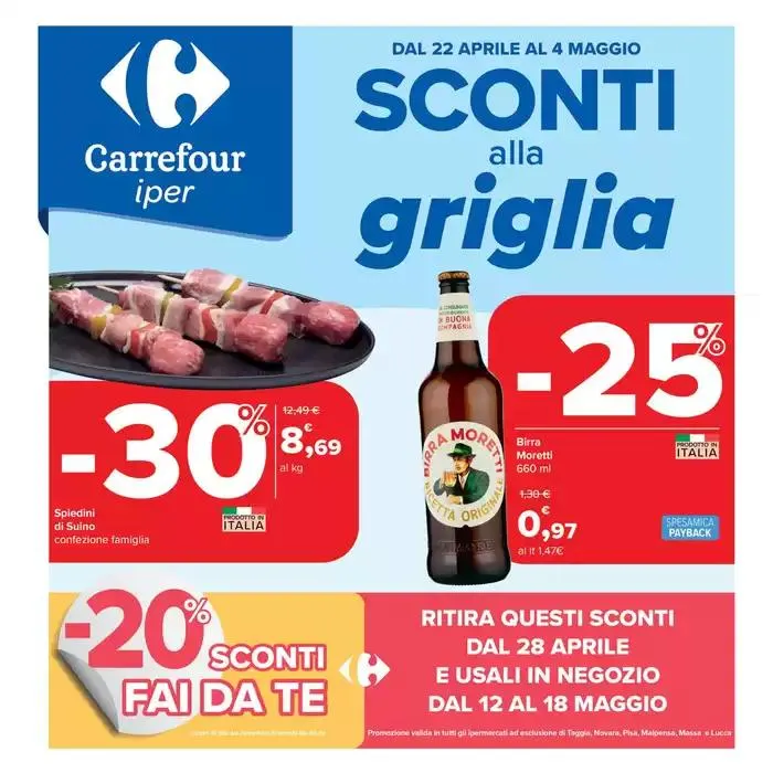 Sconti alla griglia da 22 aprile a 4 maggio di 2025 - Pagina del volantino 1