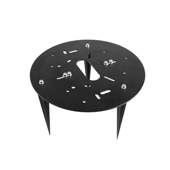 Paletto per palo di illuminazione Hollis nero