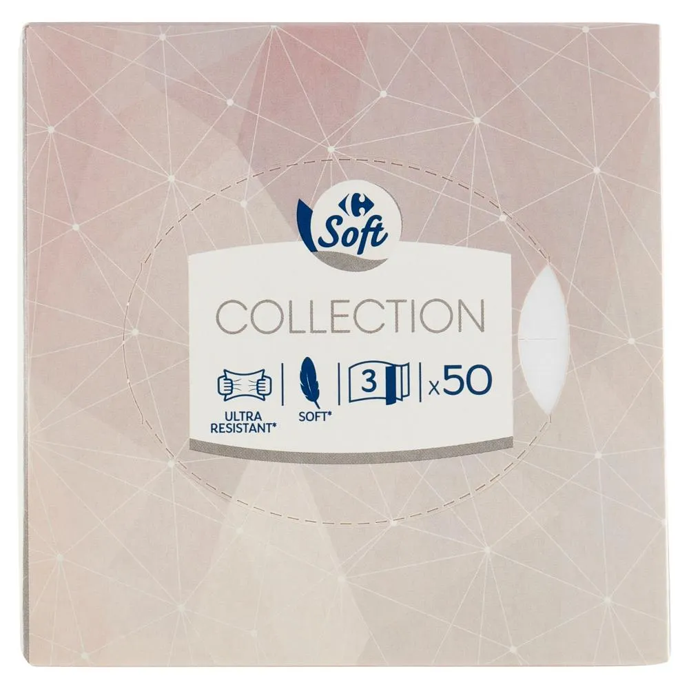 Carrefour Soft Collection Fazzoletti 3 veli 50 pz