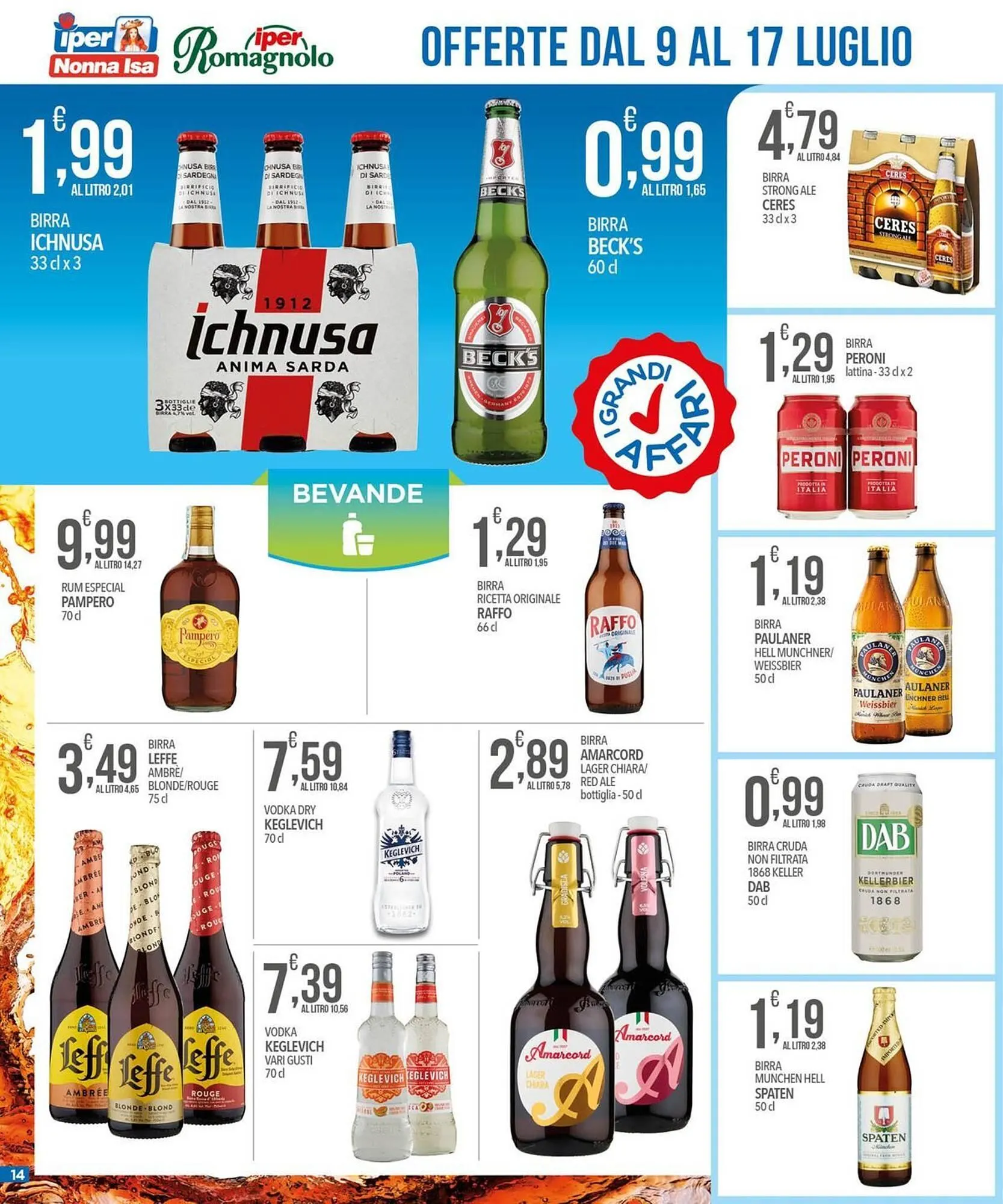 Volantino Iper Romagnolo da 9 luglio a 17 luglio di 2025 - Pagina del volantino 14