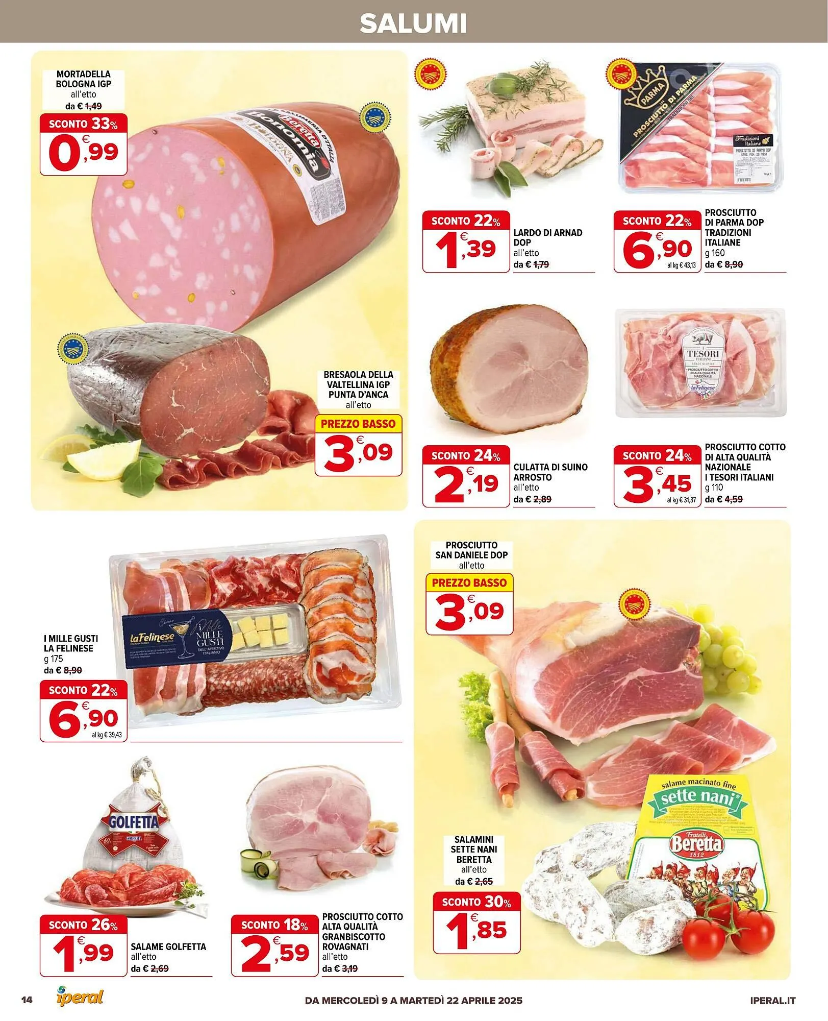 Volantino Iperal da 9 aprile a 22 aprile di 2025 - Pagina del volantino 14